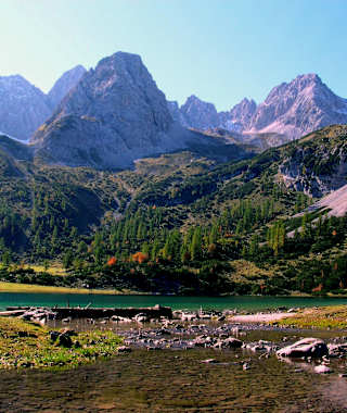Der Seebensee mit den Tajakopf