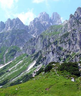 Der Gosaukamm mit der markanten Bischofsmütze