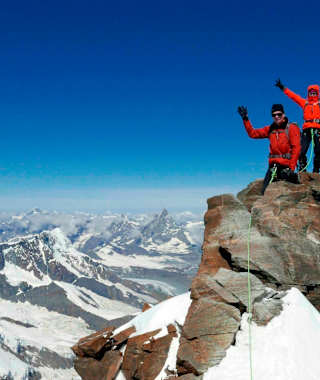 Freude über den gelungenen Gipfel