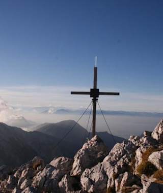 Am Gipfel des Hochstuhls