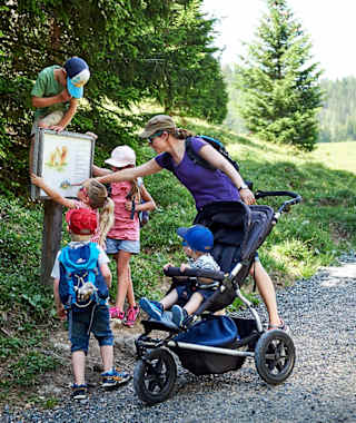 Ein Spass für Gross und Klein, auch mit dem Kinderwagen.