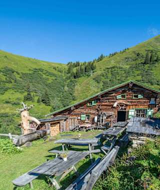Die idyllische Präau Alm