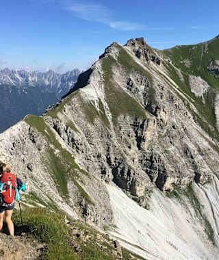 Auf dem Grat zur Kesselspitze