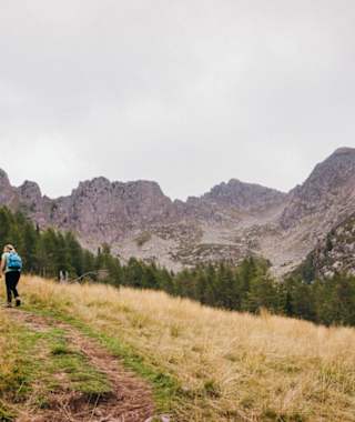 Aufstieg auf die Cima d'Ezze (2.351 m) im Fersental.
