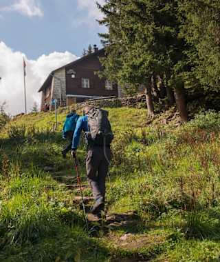 Der Aufstieg zur Hundsteinhütte