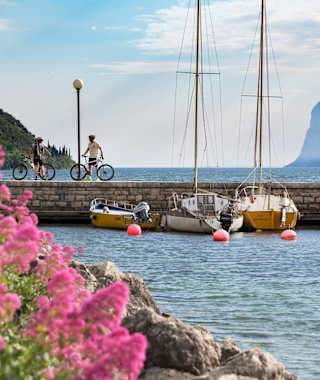 Am nördlichen Gardasee beginnt der Radweg