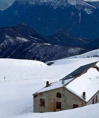 Die Hütte im Winter