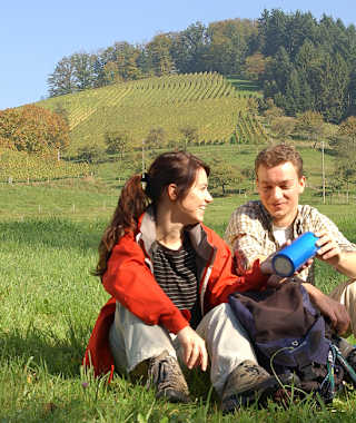 Wanderer bei der Rast