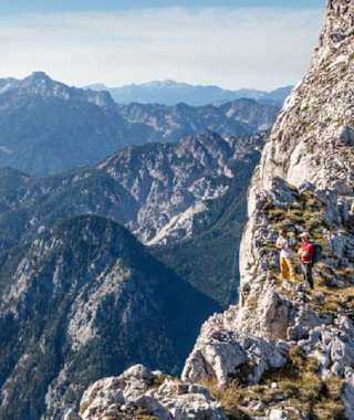 Im Gesäuse: Blick in die umliegende Bergwelt