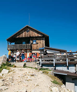 Das Rifugio Nuvolau.