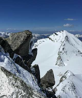 Aussicht vom Gipfel auf den Stubacher Sonnblick