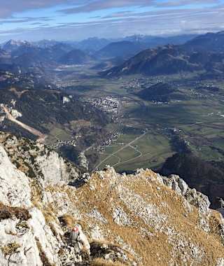 Teils luftig geht es am SO-Grat zu