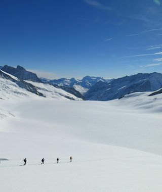 Traumhafter Ausblick auf das Ewig Schneefeld