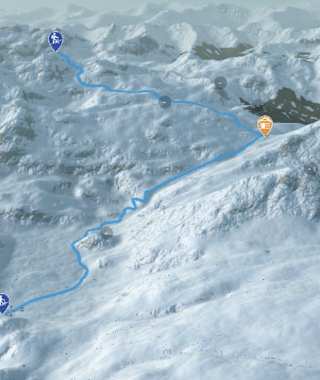 3-D-Ansicht der Skitour Großer Pleißlingkeil