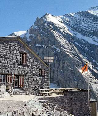 Ankunft an der Gspaltenhornhütte