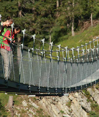 Die Hängebrücke bei Holzgau