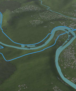 3-D-Ansicht der Wanderung in die Hessigheimer Felsengärten