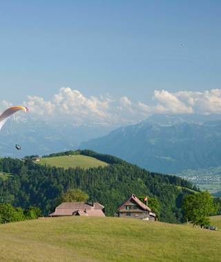 Aussicht auf die Alp Scheidegg
