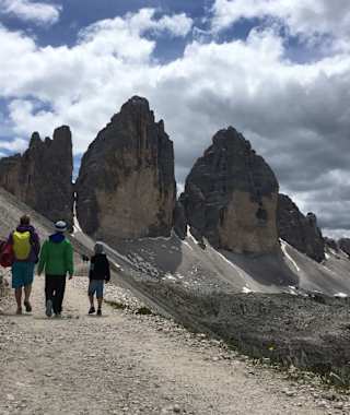 Im Angesicht der Drei Zinnen