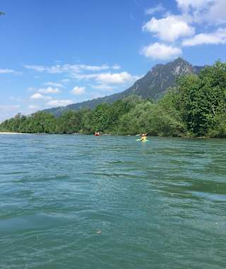 Paddeln inmitten traumhafter Bergkulisse