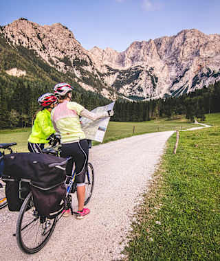 Radtour in den Talschluss der Ravenska Kočna