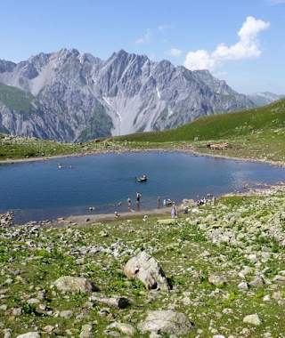 Kaltenbergsee auf der Verwallrunde vom Montafon zum Arlberg