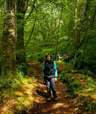 Ein schönes Waldstück zu Beginn der Wanderung.