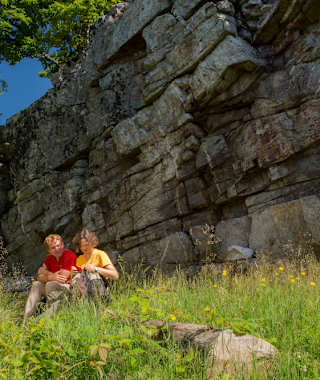 Rast auf dem Premiumweg Kirschweiler Festung