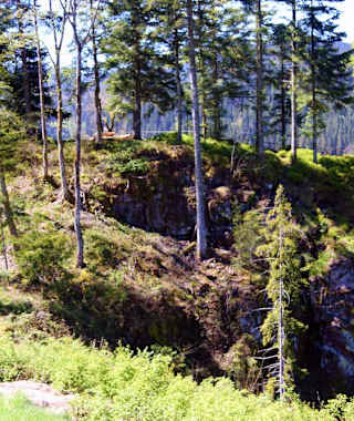Felsnase an der Klösterle-Schleife
