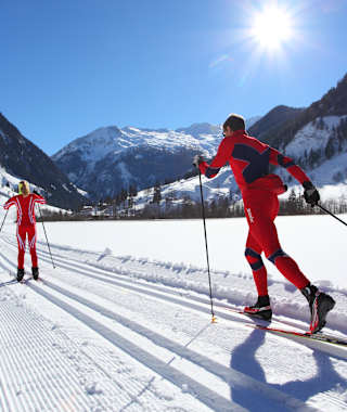 Die Langlaufloipe in Hüttschlag