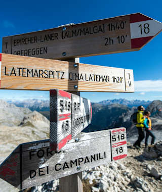 Weg zur Latemarspitze