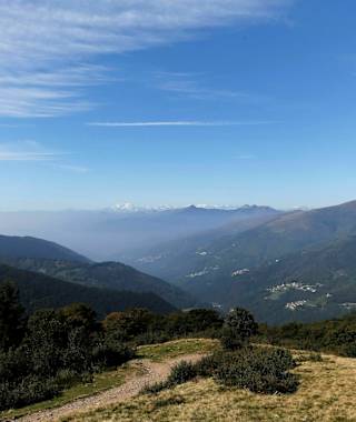 Blick auf die Walliser Alpen