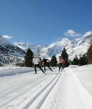 Loipe nach Morteratsch