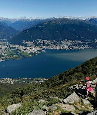 Dieses Panorama auf dem Monte Gambarogno ist atemberaubend.