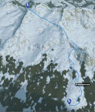 Übersicht Skitour Nestspitze