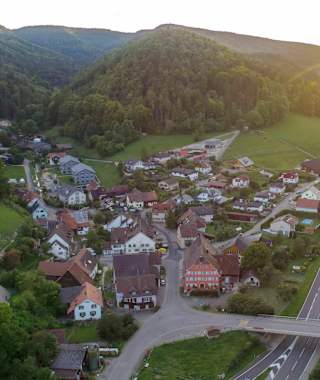 Bargen aus der Vogelperspektive