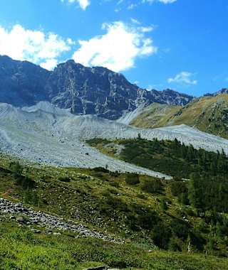 Anstieg zur Tabarettahütte 