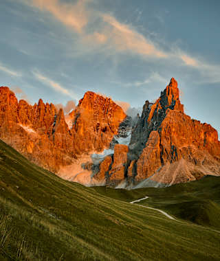 Die Palagruppe oberhalb von San Martino di Castrozza