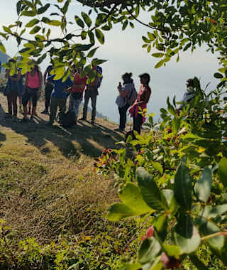 Wanderer im Nationalpark Cinque Terre