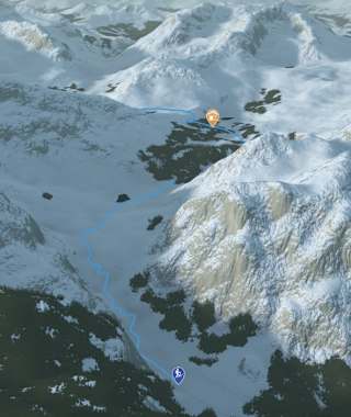 Übersicht Skitour Pareispitze