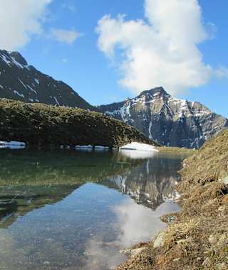 Am Lai Plang Bi mit Lenzer Horn im Hintergrund