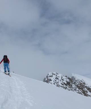 Letzte Meter zum Gipfelgrat