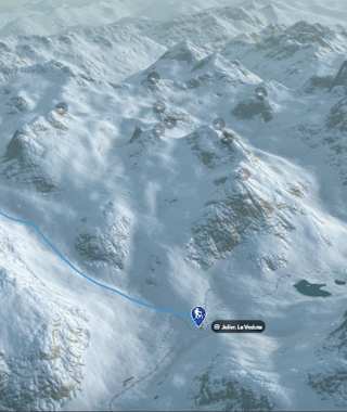 3-D-Ansicht der Skitour Plangghorn