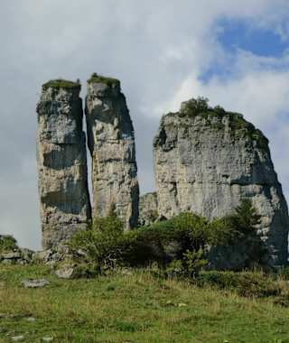 Blick auf die "Tüüfels Chilchli"