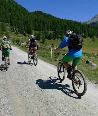 Die Saoseohütte ist auch mit dem Mountainbike gut erreichbar