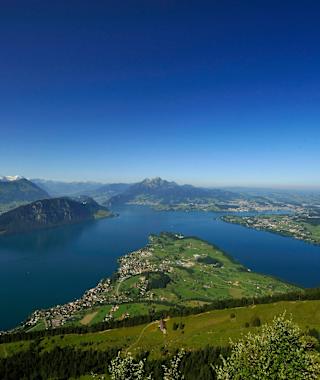 Aussicht vom Känzeli auf den Vierwaldstättersee