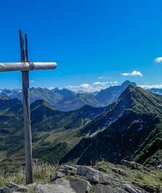 Auf dem Gipfel des Steinmandl