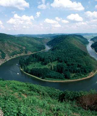 Wunderschön: Die Saarschleife.