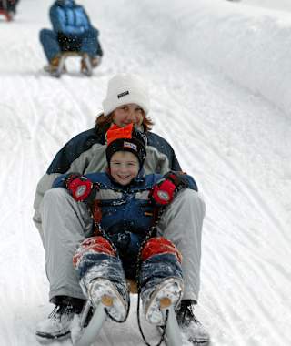 Schlitteln auf der Schatzalp