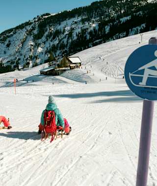 Schlitteln in Unterwasser